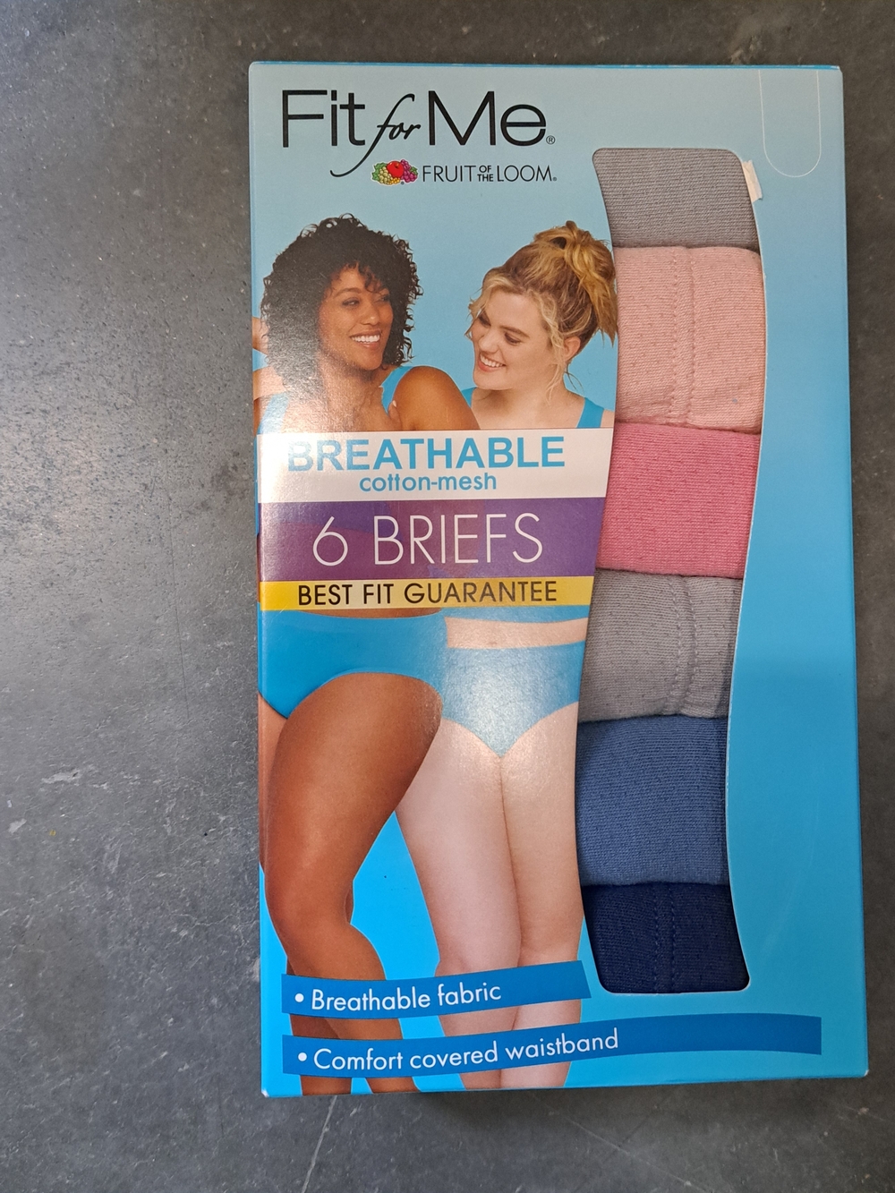 Fruit of the Loom Women's Briefs 6pk Breathable Mesh Size 9 Assorted Colors